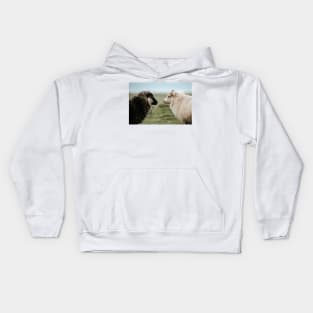 Sheeply in Love in Iceland - Animal Photography Kids Hoodie